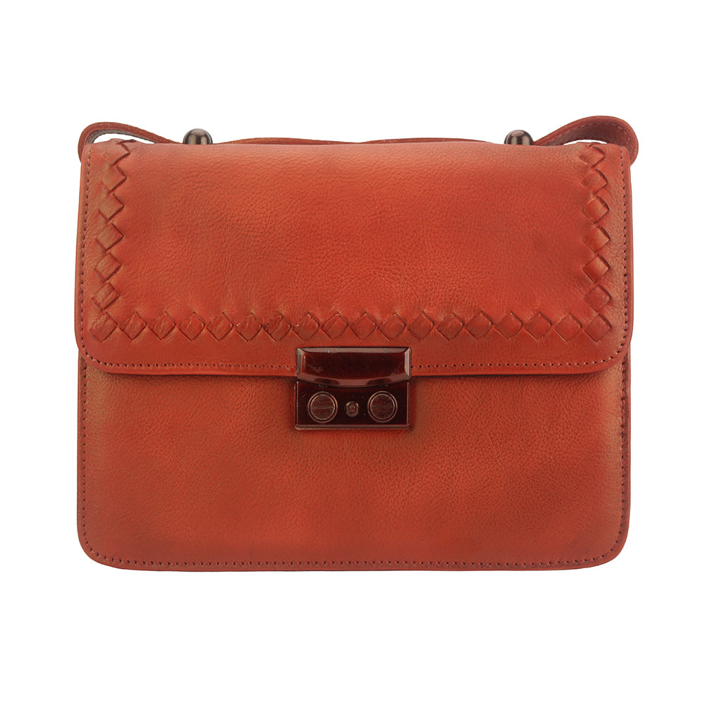 Kléber leather cross body bag - Made In Italy