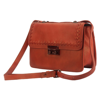 Kléber leather cross body bag - Made In Italy
