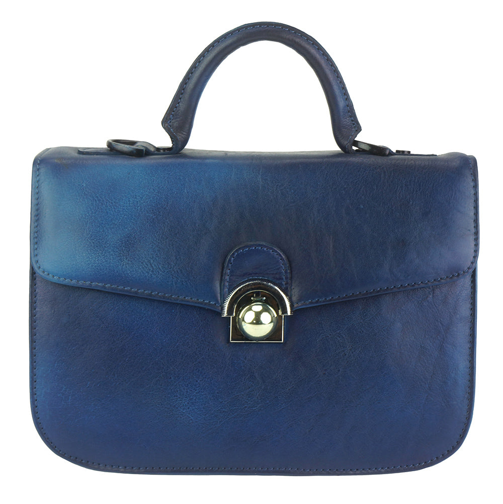 Very GM Leather Hand-bag - Made In Italy