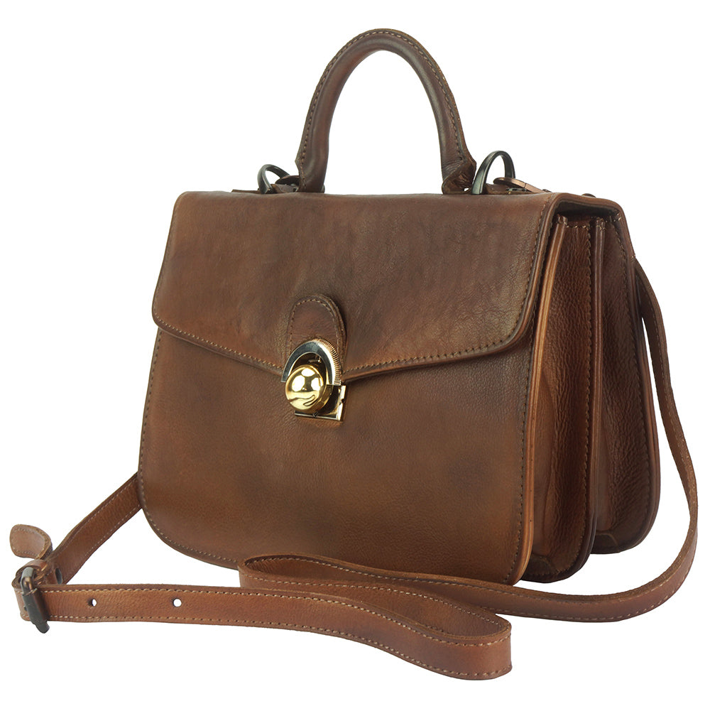 Very GM Leather Hand-bag - Made In Italy
