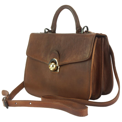Very GM Leather Hand-bag - Made In Italy