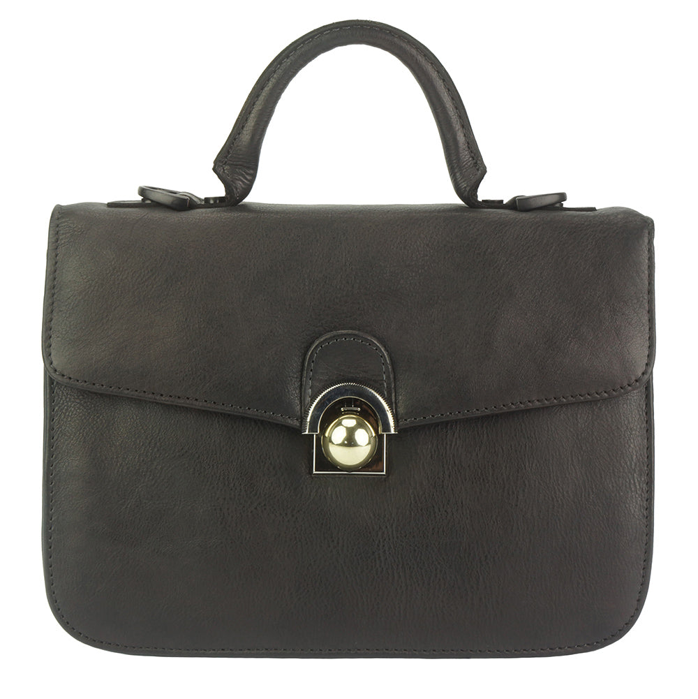 Very GM Leather Hand-bag - Made In Italy