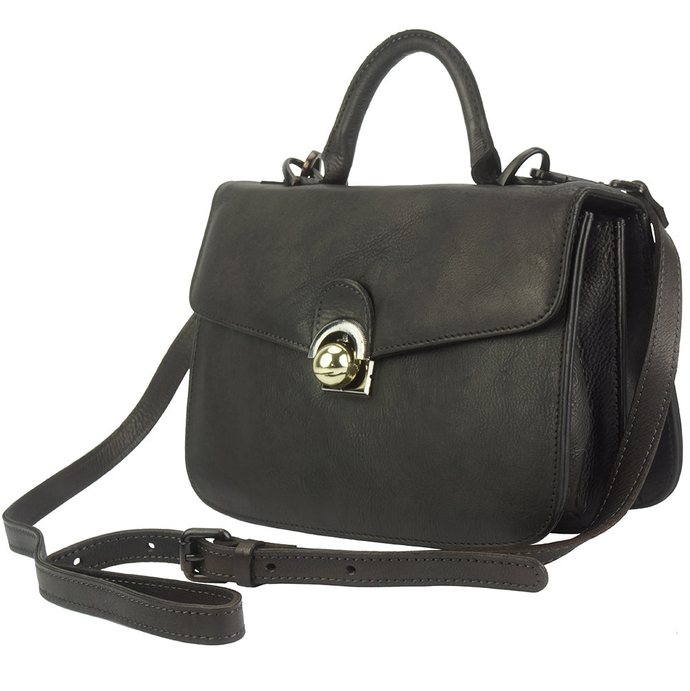 Very GM Leather Hand-bag - Made In Italy