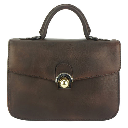 Very GM Leather Hand-bag - Made In Italy