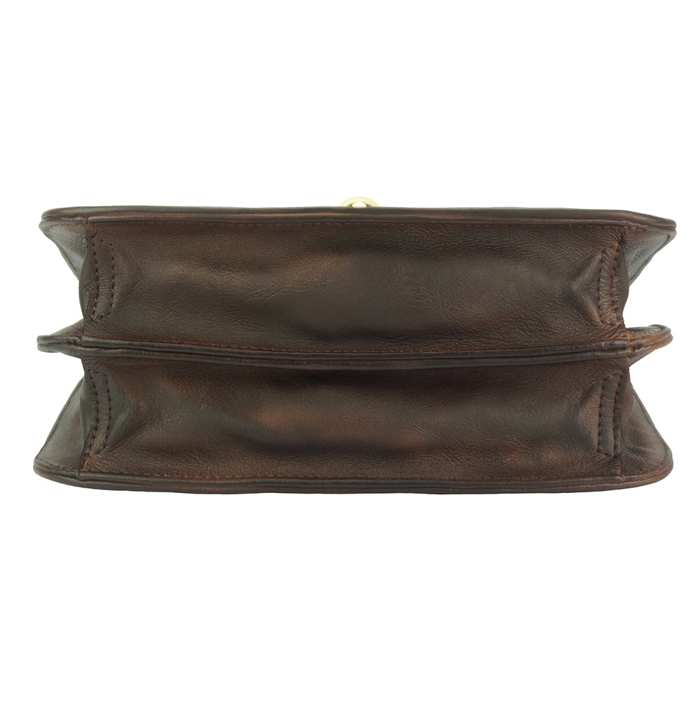 Very GM Leather Hand-bag - Made In Italy