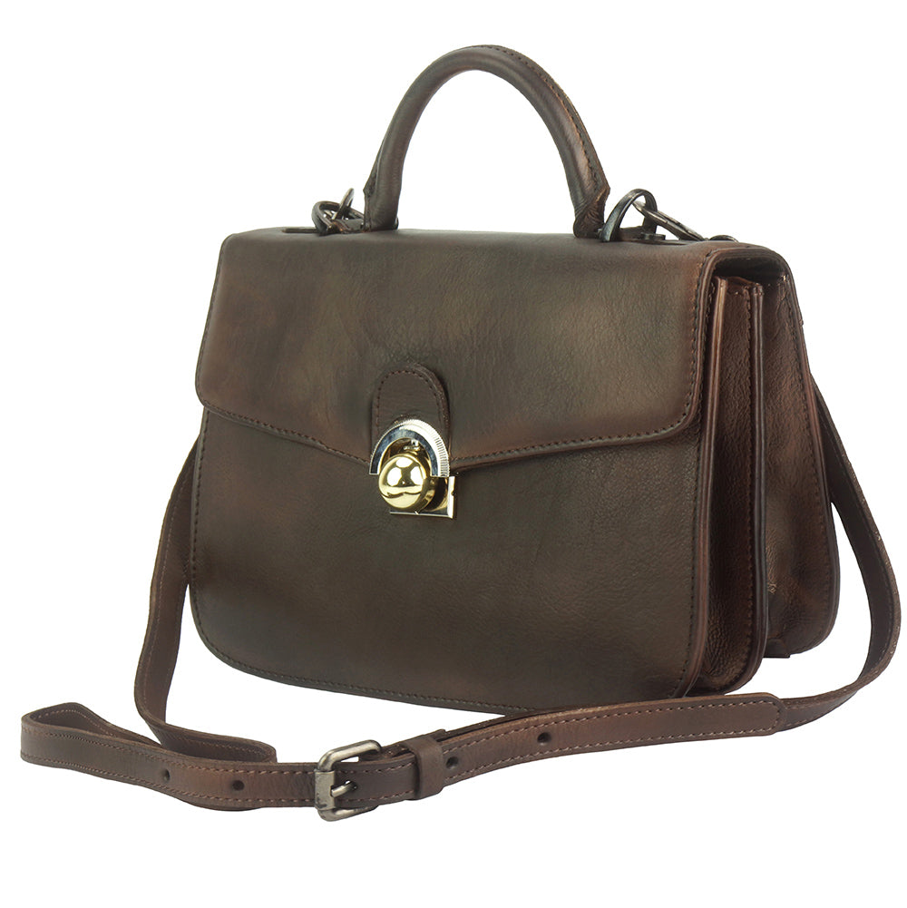 Very GM Leather Hand-bag - Made In Italy