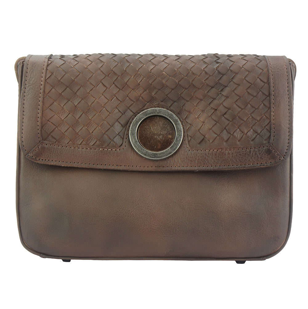 Vintage Woven Flap Leather Shoulder Bag Final Stock - Made In Italy