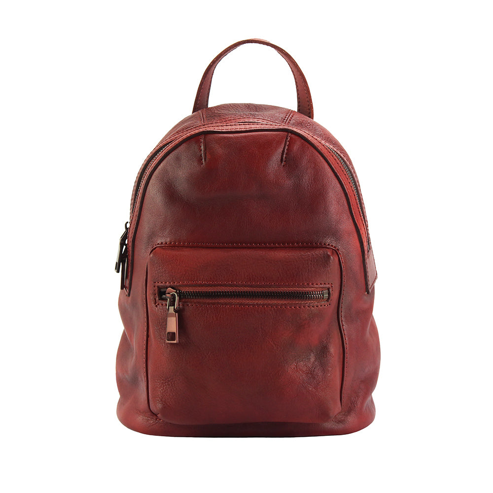 Teresa Leather Backpack - Made In Italy