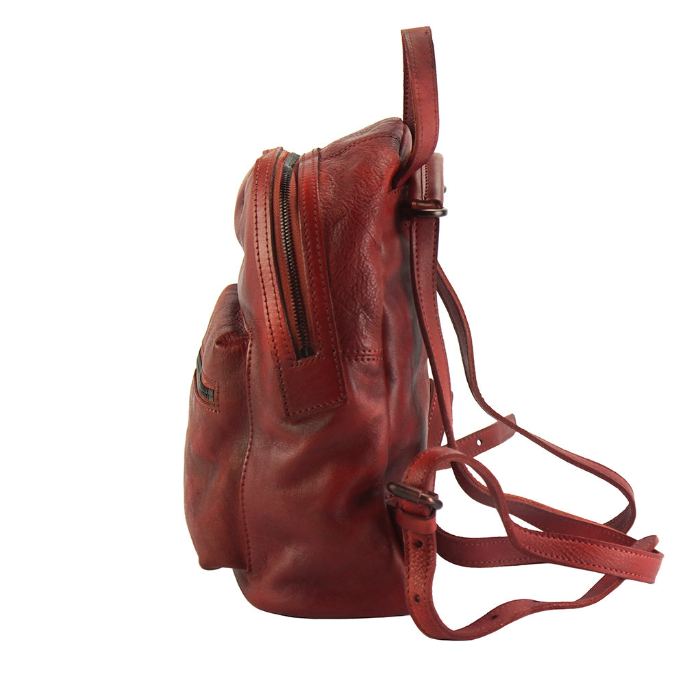Teresa Leather Backpack - Made In Italy