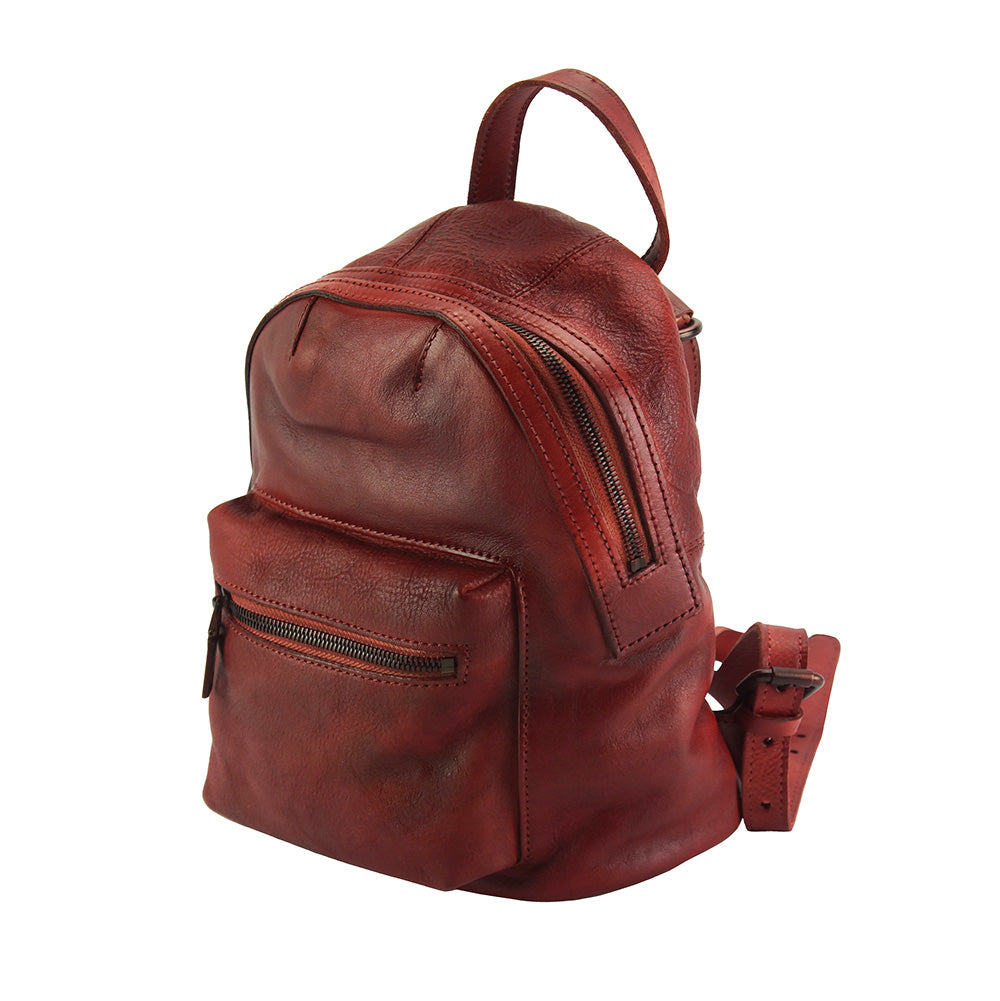 Teresa Leather Backpack - Made In Italy