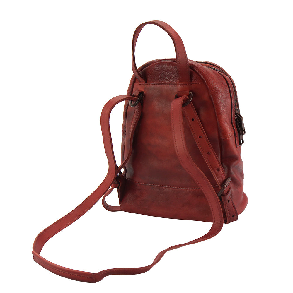 Teresa Leather Backpack - Made In Italy