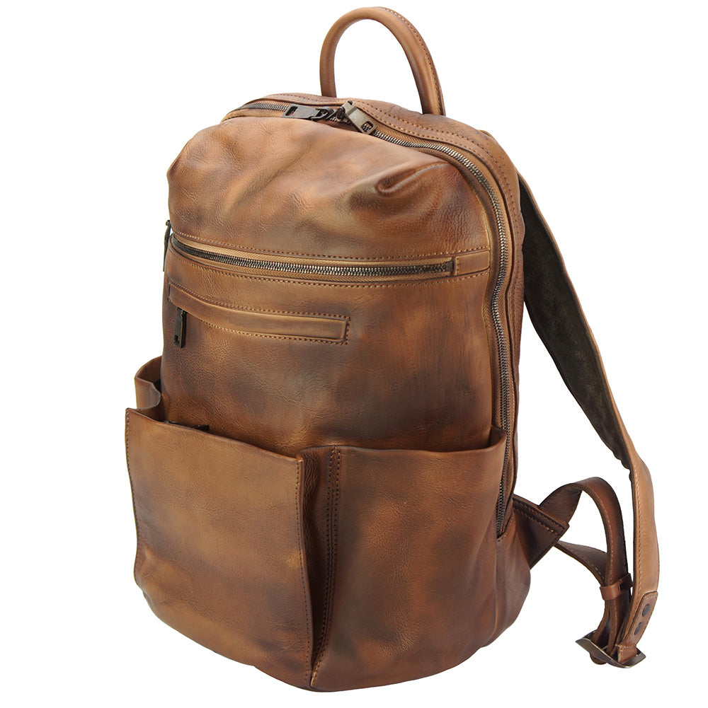 Tiziano Backpack in vintage-calfskin - Made In Italy