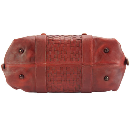 Agnese Leather Handbag - Made In Italy