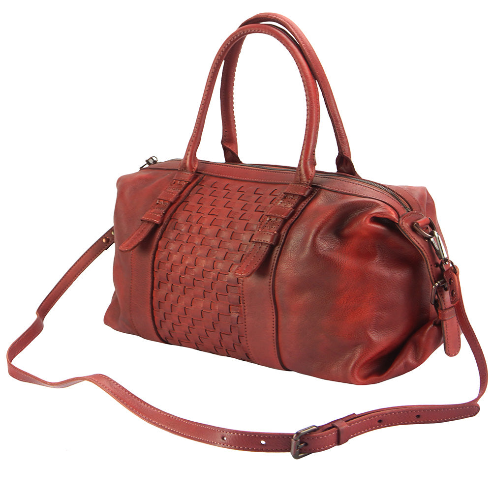 Agnese Leather Handbag - Made In Italy