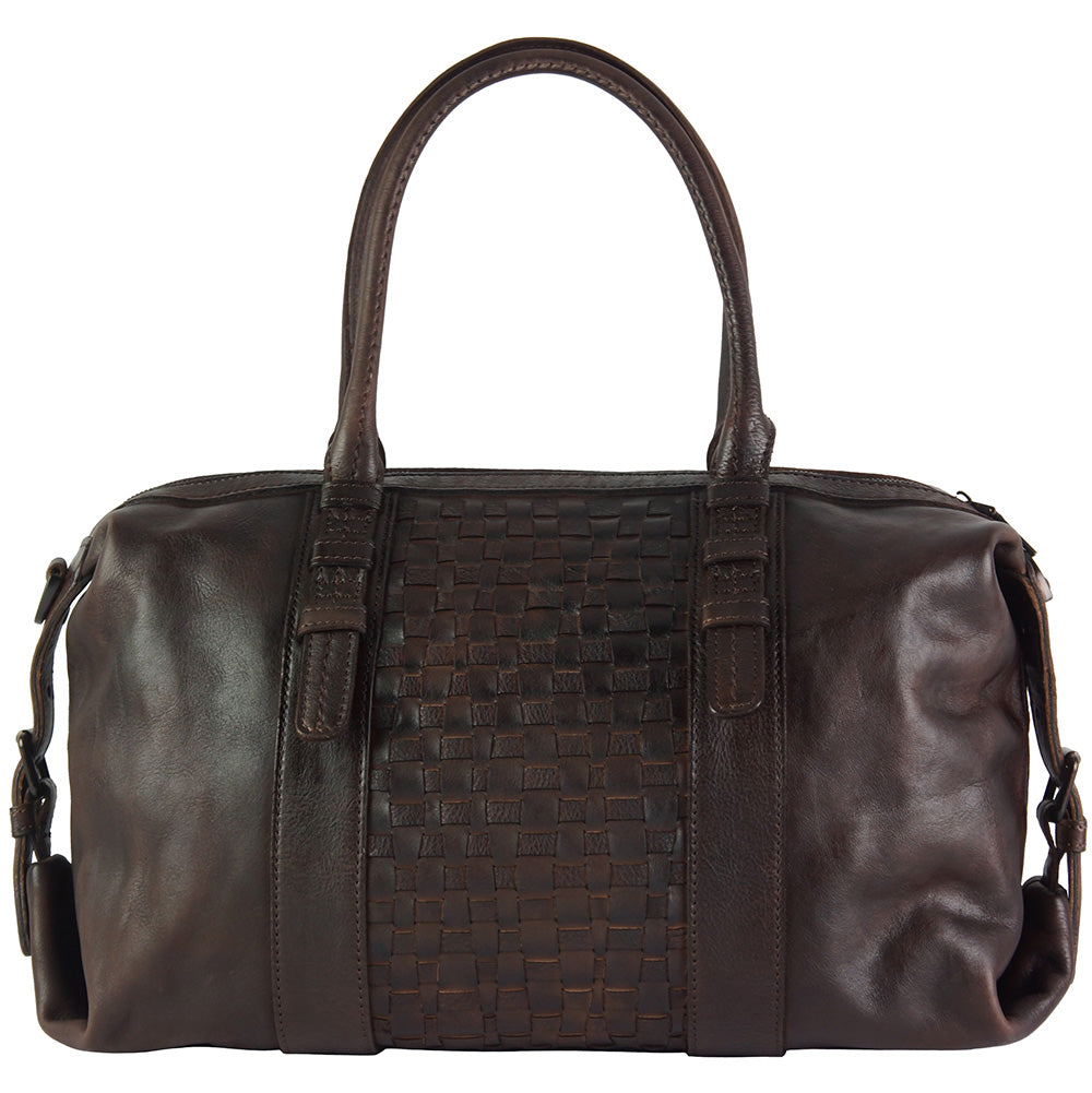 Agnese Leather Handbag - Made In Italy