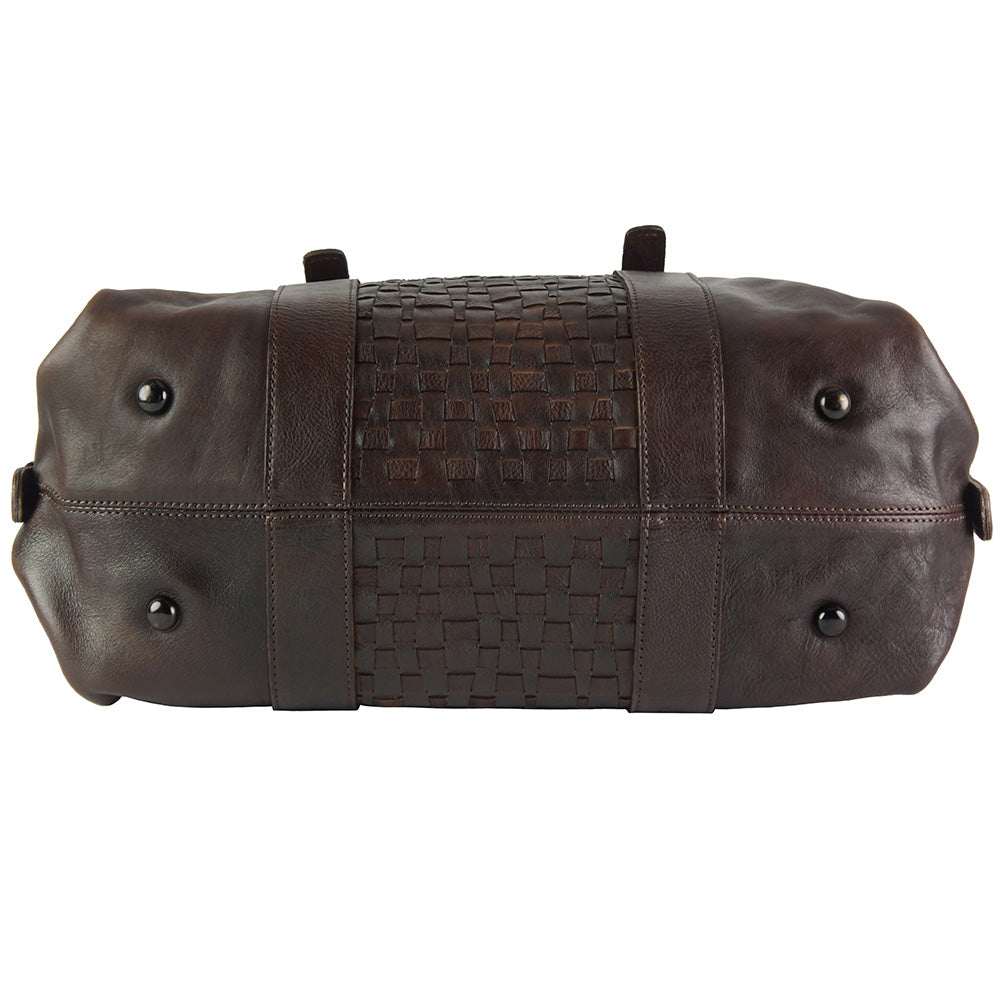 Agnese Leather Handbag - Made In Italy
