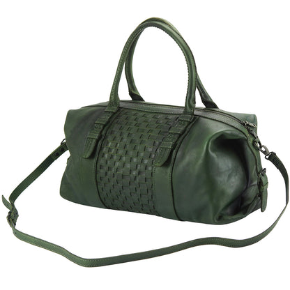Agnese Leather Handbag - Made In Italy