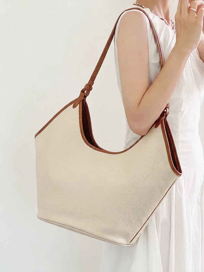 Mirena Italian Cow Leather Shoulder Bag - Made In Italy