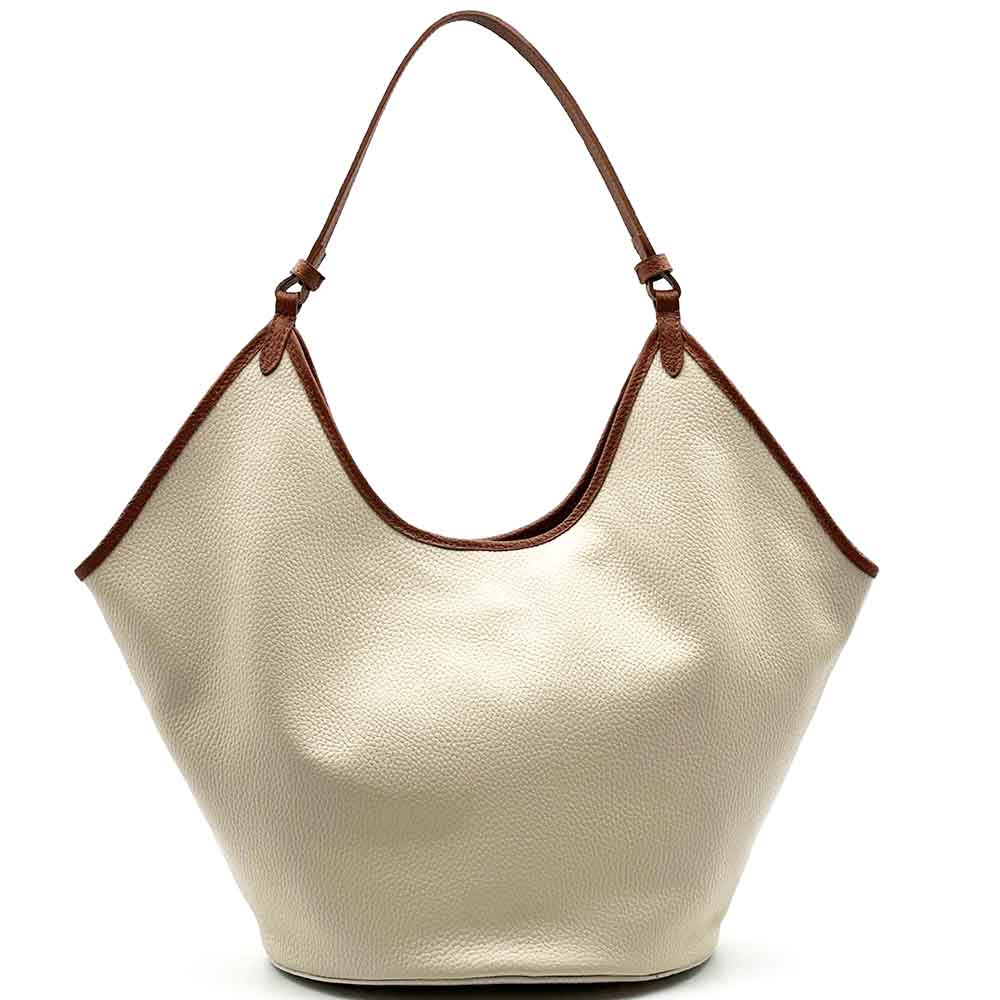 Mirena Italian Cow Leather Shoulder Bag - Made In Italy