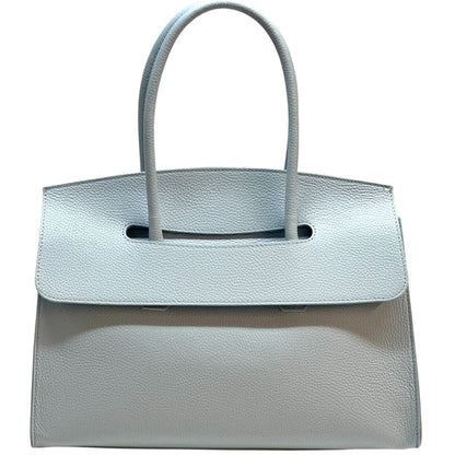 Valeria Structured Italian Leather Handbag - Made In Italy