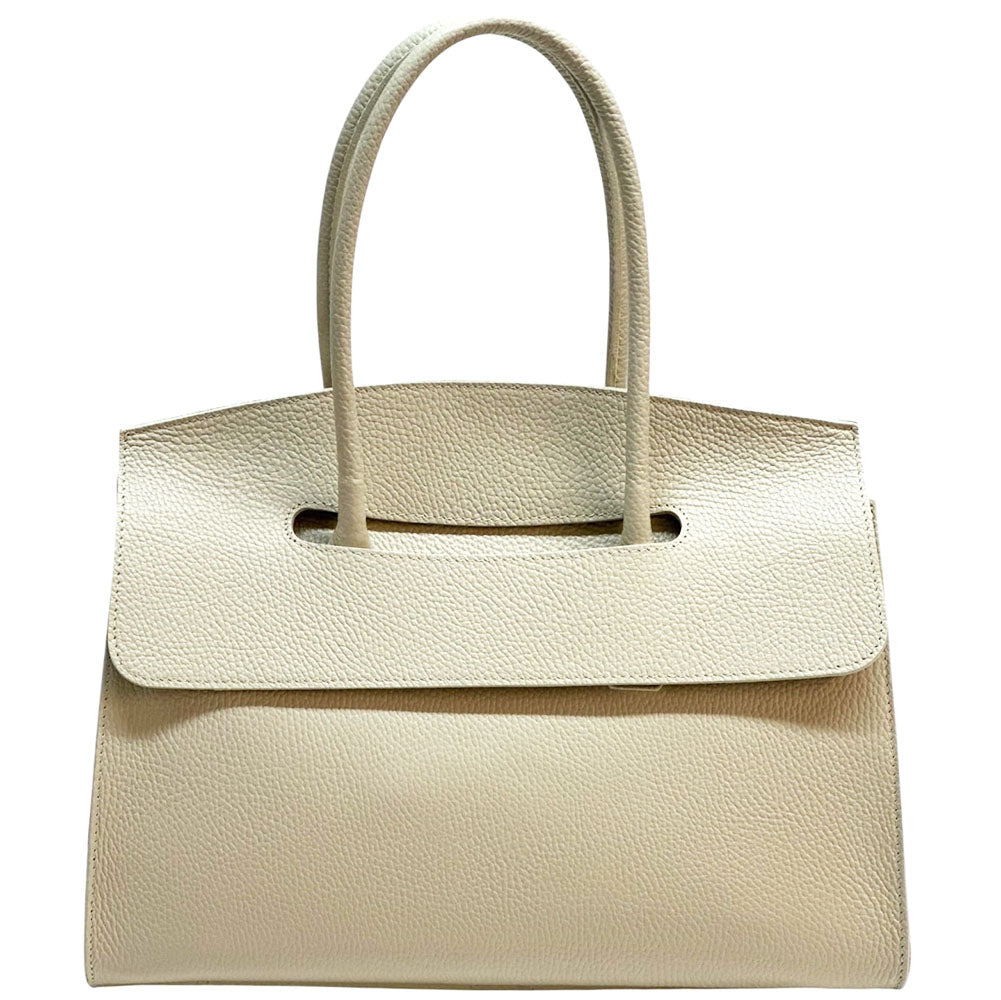 Valeria Structured Italian Leather Handbag - Made In Italy