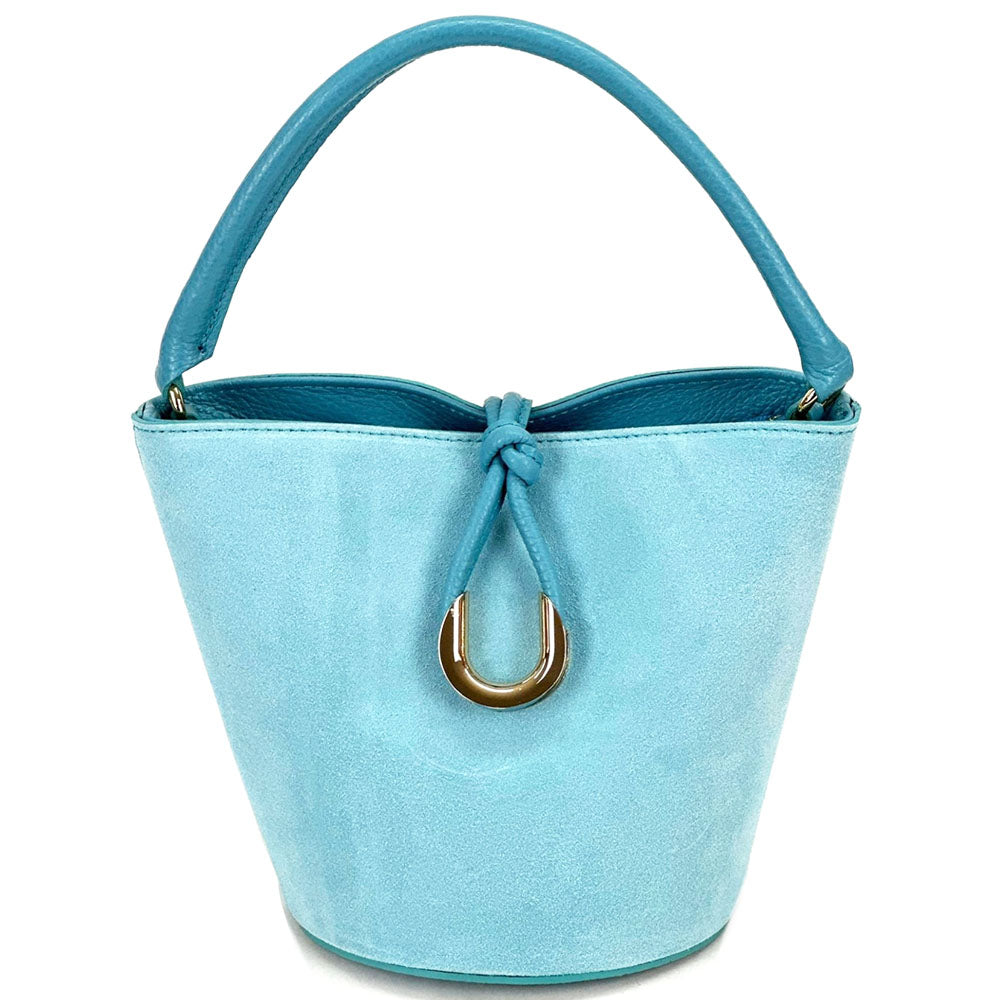 Nadia Leather Bucket Bag - Made In Italy