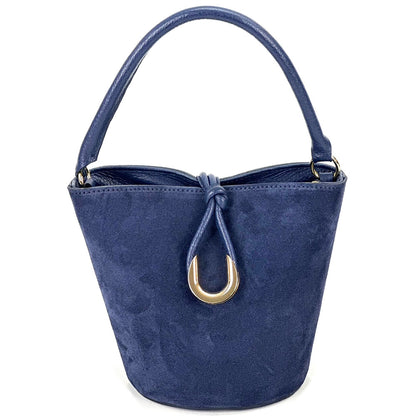 Nadia Leather Bucket Bag - Made In Italy