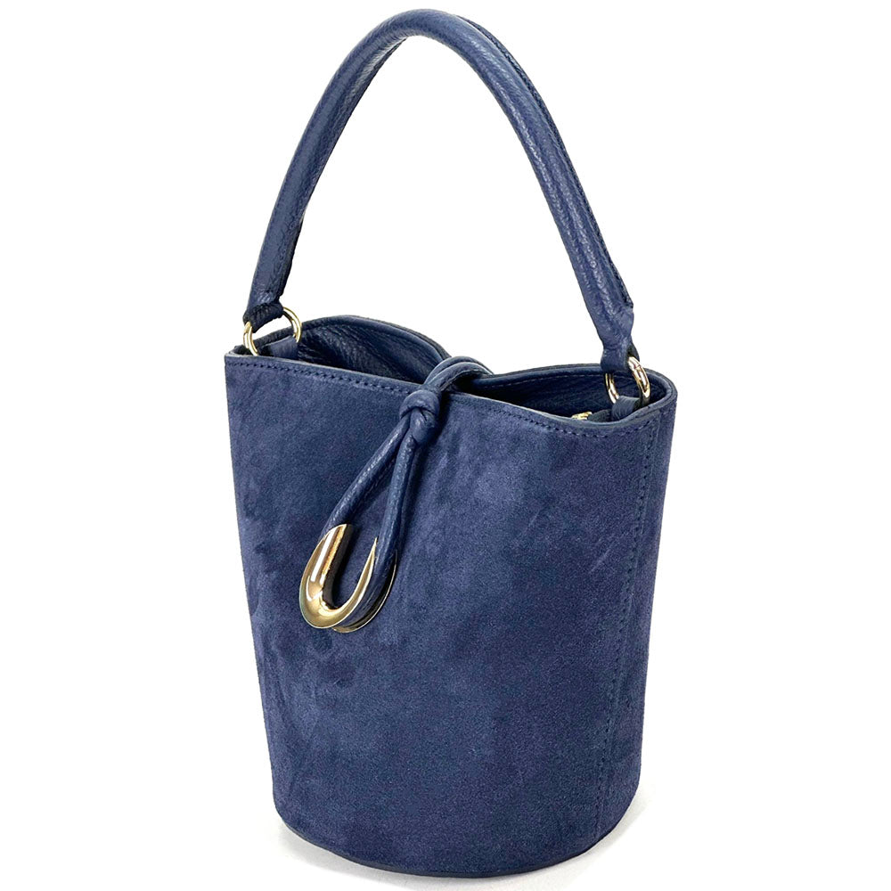 Nadia Leather Bucket Bag - Made In Italy