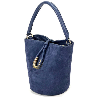 Nadia Leather Bucket Bag - Made In Italy