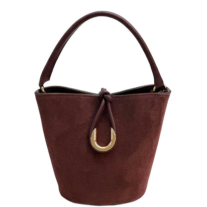 Nadia Leather Bucket Bag - Made In Italy