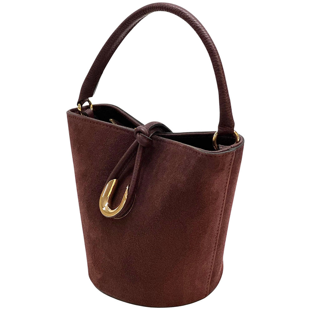 Nadia Leather Bucket Bag - Made In Italy