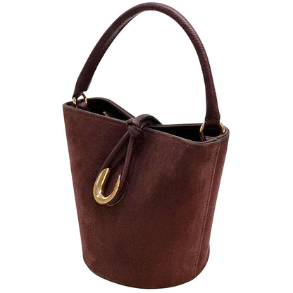 Nadia Leather Bucket Bag - Made In Italy