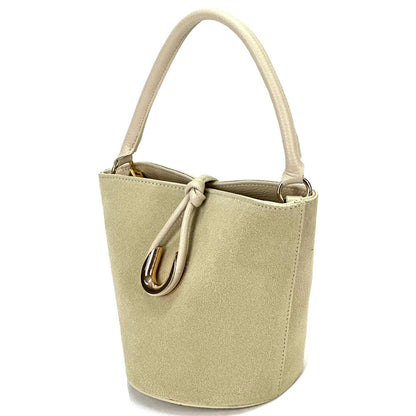 Nadia Leather Bucket Bag - Made In Italy