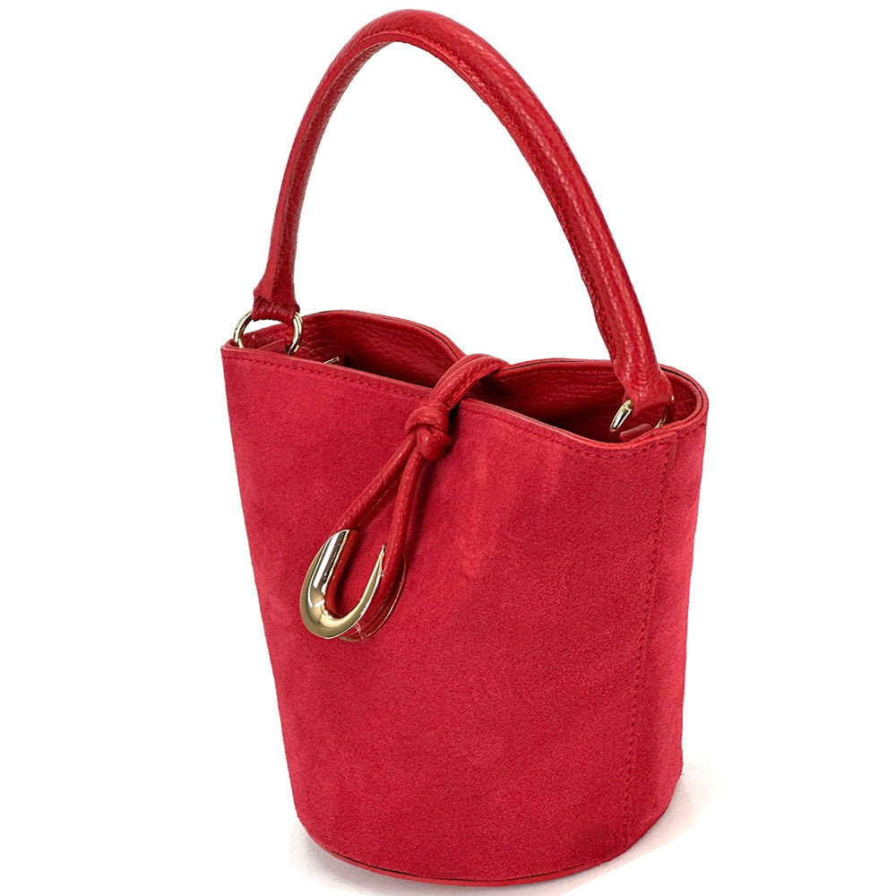 Nadia Leather Bucket Bag - Made In Italy