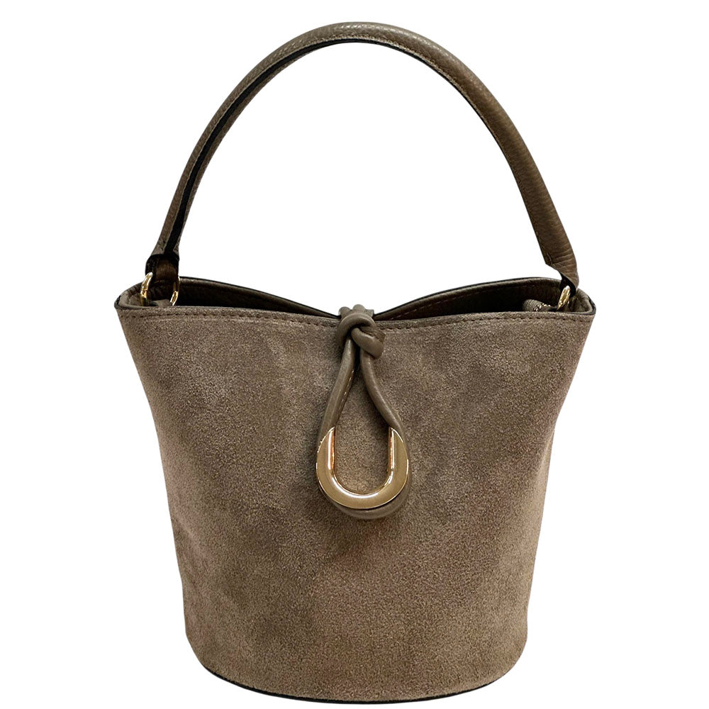 Nadia Leather Bucket Bag - Made In Italy