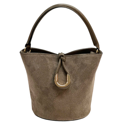 Nadia Leather Bucket Bag - Made In Italy