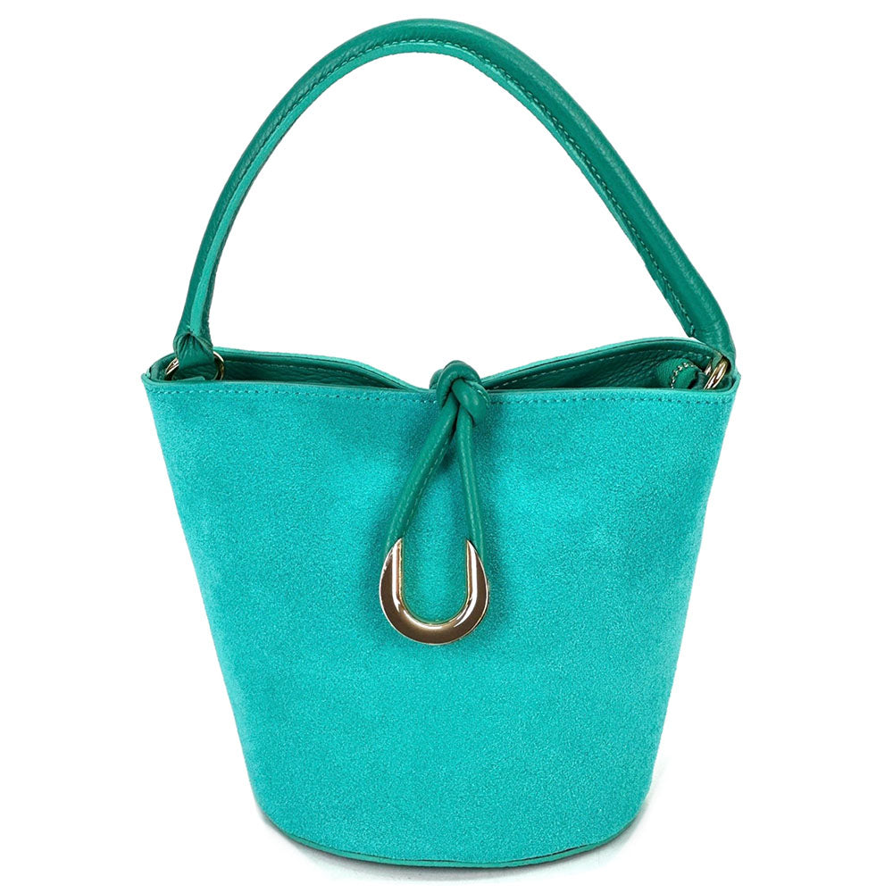 Nadia Leather Bucket Bag - Made In Italy