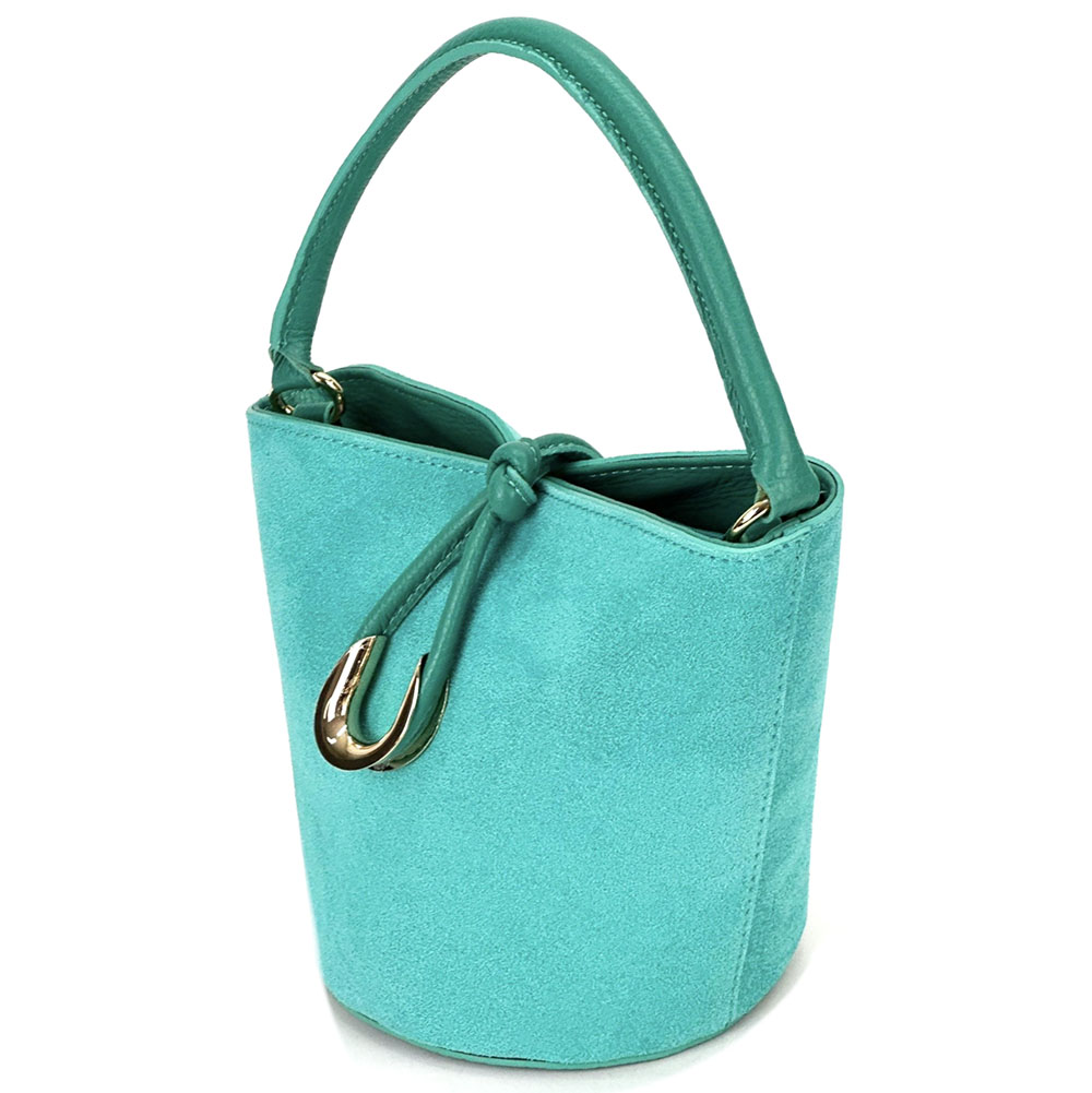 Nadia Leather Bucket Bag - Made In Italy