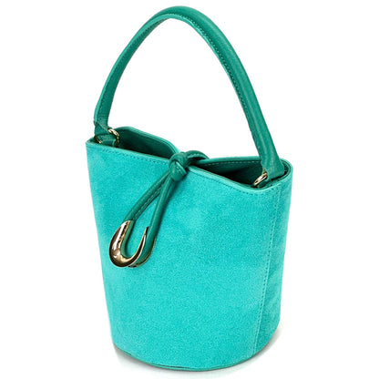 Nadia Leather Bucket Bag - Made In Italy
