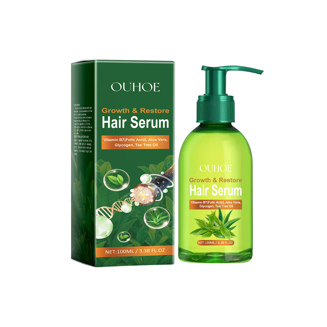 OUHOE Hair Care Tea Tree Essential Oil Improves Dry Split Ends And Nourishes Hair Leave-In Essential Oil