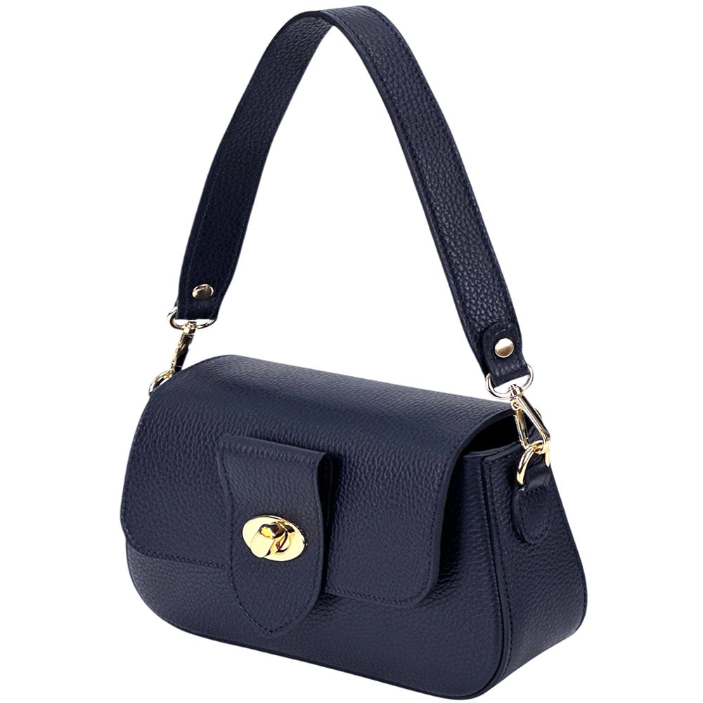 Be Exclusive Cow Leather Crossbody Bag - Made In Italy