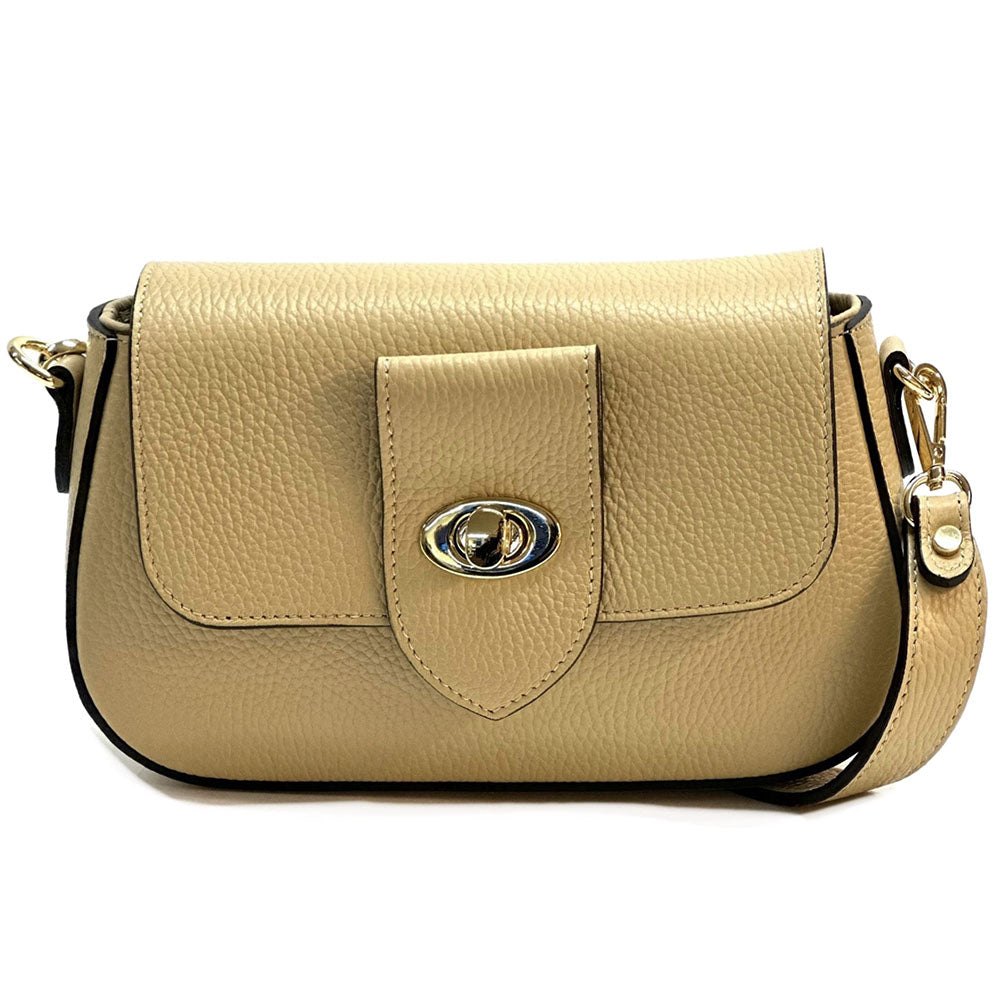 Be Exclusive Cow Leather Crossbody Bag - Made In Italy