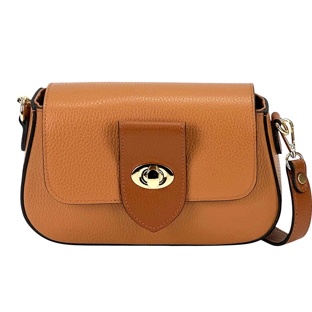 Be Exclusive Cow Leather Crossbody Bag - Made In Italy