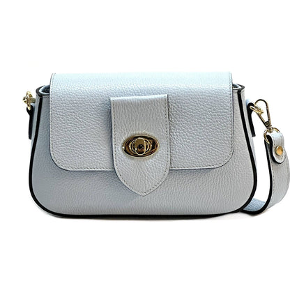 Be Exclusive Cow Leather Crossbody Bag - Made In Italy