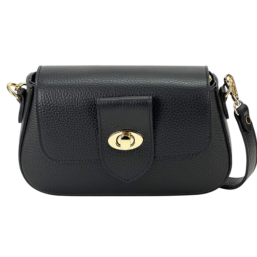 Be Exclusive Cow Leather Crossbody Bag - Made In Italy