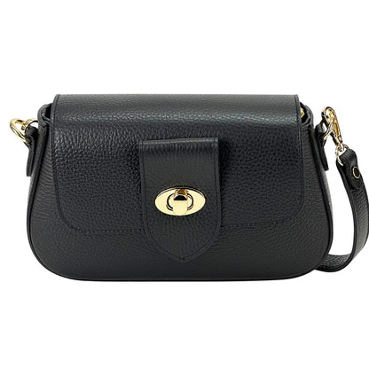 Be Exclusive Cow Leather Crossbody Bag - Made In Italy