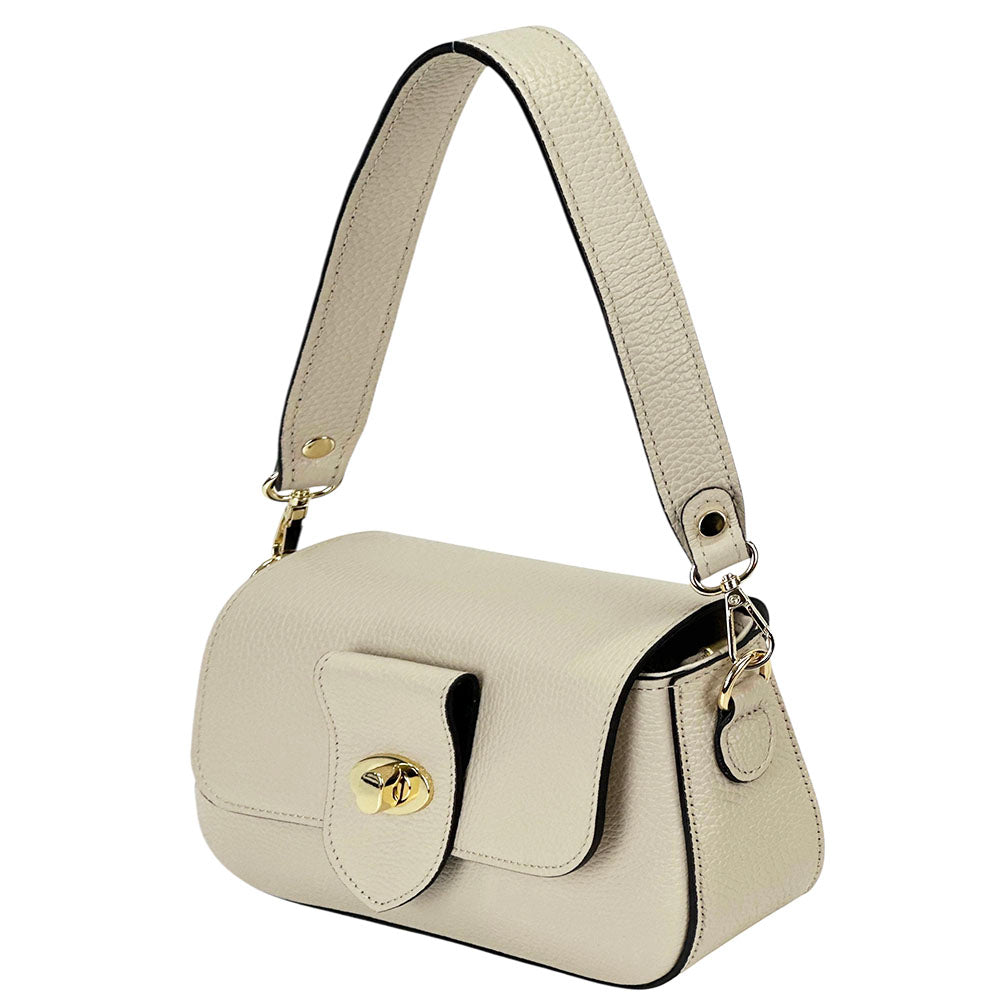 Be Exclusive Cow Leather Crossbody Bag - Made In Italy