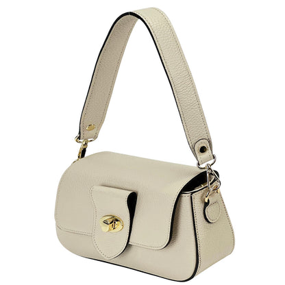 Be Exclusive Cow Leather Crossbody Bag - Made In Italy