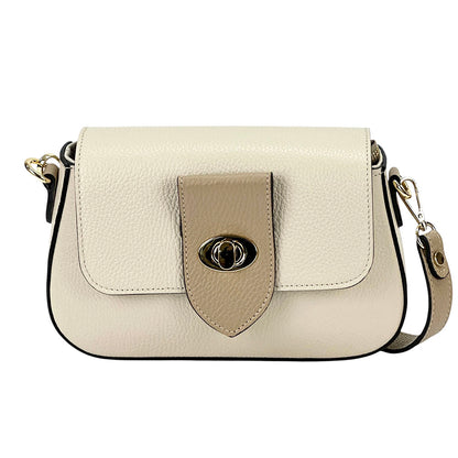 Be Exclusive Cow Leather Crossbody Bag - Made In Italy
