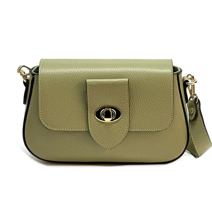 Be Exclusive Cow Leather Crossbody Bag - Made In Italy
